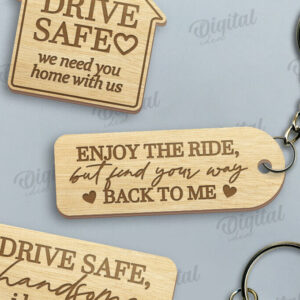 Intra απο ξύλο plywood 3mm-4mm πάχος - Driver Keychains Set Laser Cut Δίασταση 4x4 cm INTRAFABR-121123360