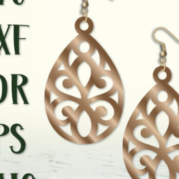 Intra απο ξύλο plywood 3mm-4mm πάχος - Drop Earrings , Earrings Laser Cut. Δίασταση 3x3 cm INTRAFABR-99490803 - Image 4