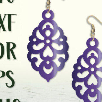 Intra απο ξύλο plywood 3mm-4mm πάχος - Drop Earrings , Σκουλαρίκια με . Δίασταση 3x3 cm INTRAFABR-99491206 - Image 4