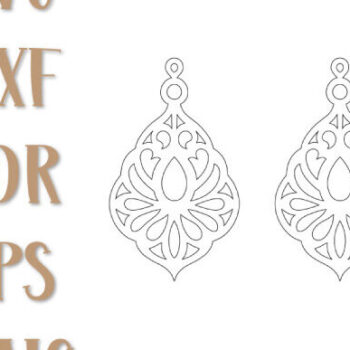 Intra απο ξύλο plywood 3mm-4mm πάχος - Σκουλαρίκια Drop  Laser Cut Δίασταση 3x3 cm INTRAFABR-100543687 - Image 2