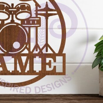 Intra απο ξύλο plywood 3mm-4mm πάχος - Κιτ τυμπάνων με όνομα επιτοίχιο σημάδι Δίασταση 30x20 cm INTRAFABR-120311957 - Image 3