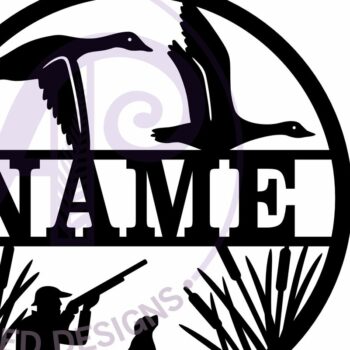 Intra απο ξύλο plywood 3mm-4mm πάχος - Duck Hunting Όνομα Wall Art Sign, Δίασταση 40x50 cm INTRAFABR-116168110 - Image 4