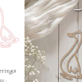 Intra απο ξύλο plywood 3mm-4mm πάχος - Σκουλαρίκια κοπής με λέιζερ πάπιας |   Farm Δίασταση 900x900 cm INTRAFABR-118346443 - Image 1