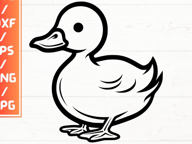 Intra απο ξύλο plywood 3mm-4mm πάχος - Πάπια , DXF, EPS, JPG, PNG Δίασταση 20x20 cm INTRAFABR-115721927