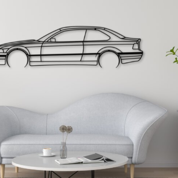 Intra απο ξύλο plywood 3mm-4mm πάχος - E36 Coupe Laser Cut Car Silhouette Δίασταση 20x20 cm INTRAFABR-112045376 - Image 1