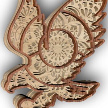 Intra απο ξύλο plywood 3mm-4mm πάχος - Eagle , 4 στρώματα Δίασταση 30x20 cm INTRAFABR-29217256 - Image 3