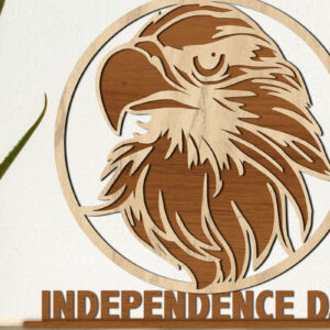 Intra απο ξύλο plywood 3mm-4mm πάχος - Αετός, Ημέρα της Ανεξαρτησίας, 4 Ιουλίου Δίασταση 12x11 cm INTRAFABR-72907523