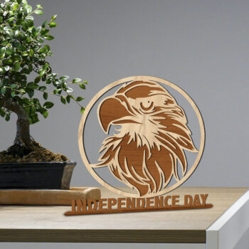 Intra απο ξύλο plywood 3mm-4mm πάχος - Αετός, Ημέρα της Ανεξαρτησίας, 4 Ιουλίου Δίασταση 12x11 cm INTRAFABR-72907523 - Image 5