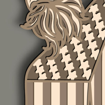 Intra απο ξύλο plywood 3mm-4mm πάχος - Eagle Multilayer /3D Patriotic Eagle Δίασταση 30x20 cm INTRAFABR-64464394 - Image 1