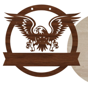 Intra απο ξύλο plywood 3mm-4mm πάχος - Σήμα καλωσορίσματος Eagle Δίασταση 20x20 cm INTRAFABR-13922456