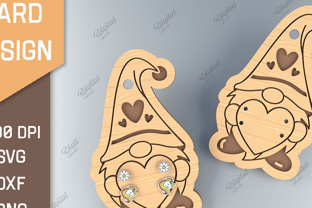 Intra απο ξύλο plywood 3mm-4mm πάχος - Κάρτα σκουλαρίκι . 3D Layared Card Laser Δίασταση 3x3 cm INTRAFABR-85478194