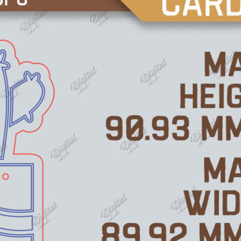 Intra απο ξύλο plywood 3mm-4mm πάχος - Πακέτο κάρτας σκουλαρίκι . 3D Layared Card Δίασταση 3x3 cm INTRAFABR-85476177 - Image 2