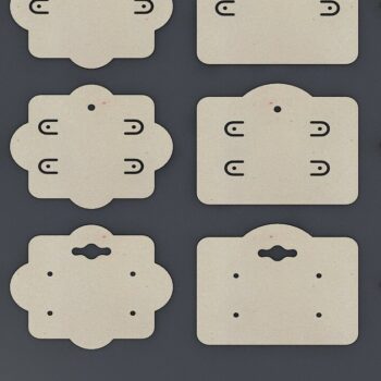 Intra απο ξύλο plywood 3mm-4mm πάχος - Earring Card / Jewelry Card Holder Δίασταση 3x3 cm INTRAFABR-37105720 - Image 2