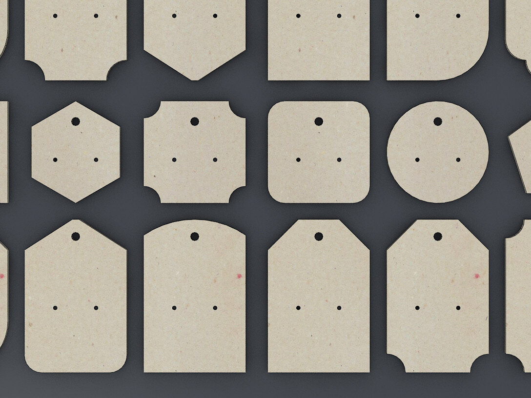 Intra απο ξύλο plywood 3mm-4mm πάχος - Κάρτες σκουλαρικιών Πρότυπα κοπής κοσμημάτων 210 Δίασταση 30x20 cm INTRAFABR-54366289