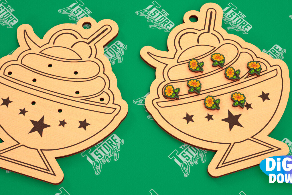 Intra απο ξύλο plywood 3mm-4mm πάχος - Κάρτα προβολής σκουλαρικιών | Stand κοσμημάτων|CNC Δίασταση 3x3 cm INTRAFABR-102902540