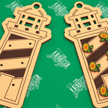 Intra απο ξύλο plywood 3mm-4mm πάχος - Κάρτα προβολής σκουλαρικιών | Stand κοσμημάτων|CNC Δίασταση 3x3 cm INTRAFABR-102902472 - Image 1