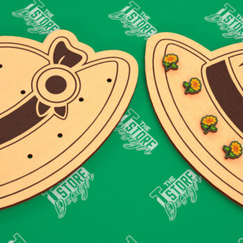 Intra απο ξύλο plywood 3mm-4mm πάχος - Κάρτα προβολής σκουλαρικιών | Stand κοσμημάτων|CNC Δίασταση 3x3 cm INTRAFABR-102902524 - Image 1