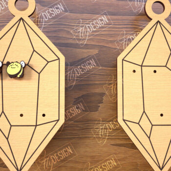 Intra απο ξύλο plywood 3mm-4mm πάχος - Δέσμη κοπής λέιζερ κάρτας οθόνης σκουλαρικιών Δίασταση 3x3 cm INTRAFABR-102525565 - Image 7