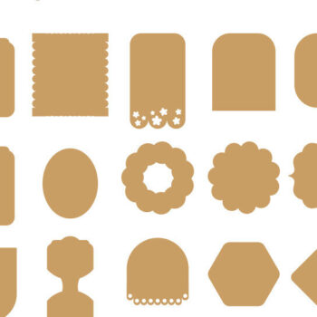 Intra απο ξύλο plywood 3mm-4mm πάχος - Σετ προτύπου  κάρτας προβολής σκουλαρικιών 15 Δίασταση 3x3 cm INTRAFABR-104369108 - Image 2