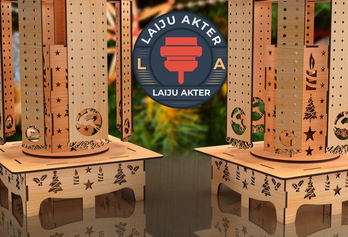 Intra απο ξύλο plywood 3mm-4mm πάχος - Βάση κοσμημάτων με σκουλαρίκι Δίασταση 3x3 cm INTRAFABR-84934724