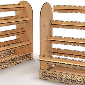 Intra απο ξύλο plywood 3mm-4mm πάχος - Στάση οθόνης σκουλαρικιών Βάση σκουλαρικιών Δίασταση 20x20 cm INTRAFABR-83376896 - Image 2