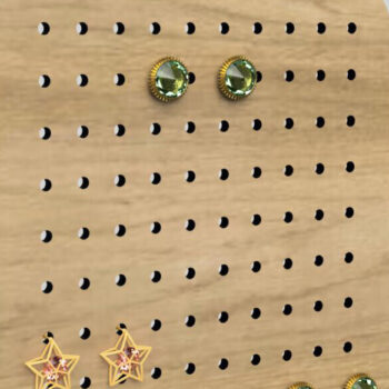 Intra απο ξύλο plywood 3mm-4mm πάχος - Στάση οθόνης σκουλαρικιών για  κοπής με λέιζερ Δίασταση 3x3 cm INTRAFABR-108550298 - Image 6