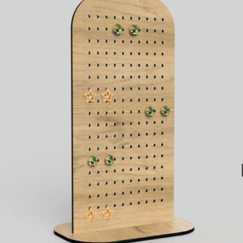 Intra απο ξύλο plywood 3mm-4mm πάχος - Στάση οθόνης σκουλαρικιών για  κοπής με λέιζερ Δίασταση 3x3 cm INTRAFABR-108550298 - Image 7