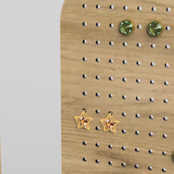 Intra απο ξύλο plywood 3mm-4mm πάχος - Στάση οθόνης σκουλαρικιών για  κοπής με λέιζερ Δίασταση 3x3 cm INTRAFABR-108550298 - Image 9