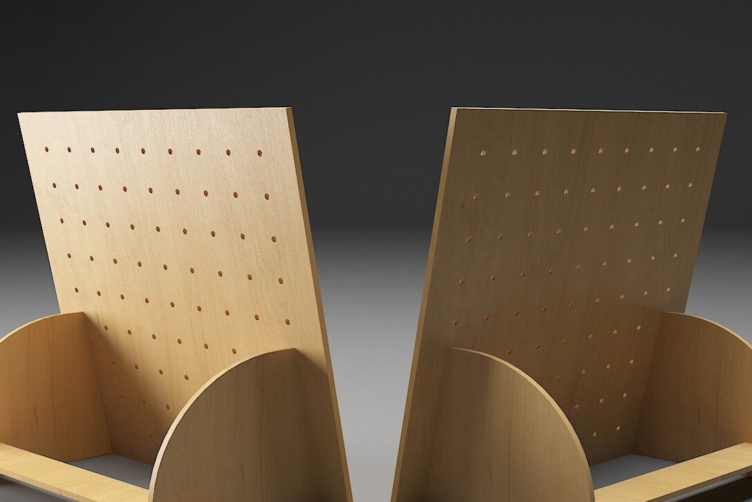 Intra απο ξύλο plywood 3mm-4mm πάχος - Βάση προβολής σκουλαρικιών / θήκη κοσμημάτων Δίασταση 30x20 cm INTRAFABR-44666682