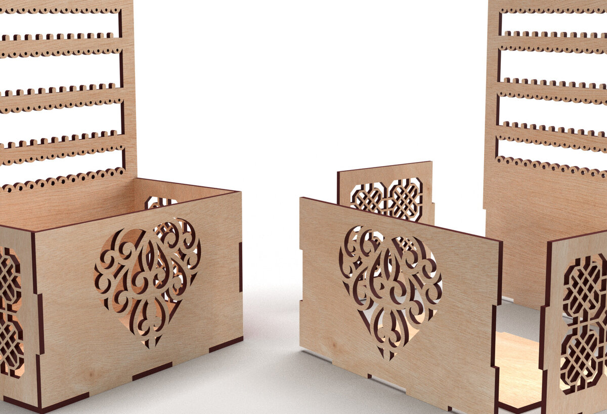 Intra απο ξύλο plywood 3mm-4mm πάχος - Στάση οθόνης σκουλαρικιών Laser Cut  Δίασταση 3x3 cm INTRAFABR-83383134