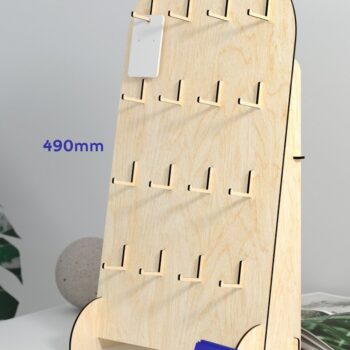 Intra απο ξύλο plywood 3mm-4mm πάχος - Στάση οθόνης σκουλαρικιών - Laser Cut Δίασταση 3x3 cm INTRAFABR-31922675 - Image 3