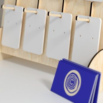 Intra απο ξύλο plywood 3mm-4mm πάχος - Στάση οθόνης σκουλαρικιών - Laser Cut Δίασταση 3x3 cm INTRAFABR-31922675 - Image 5