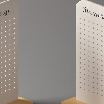 Intra απο ξύλο plywood 3mm-4mm πάχος - Θήκη σκουλαρικιών / Οθόνη κοσμημάτων  298 Δίασταση 30x20 cm INTRAFABR-57800045 - Image 2