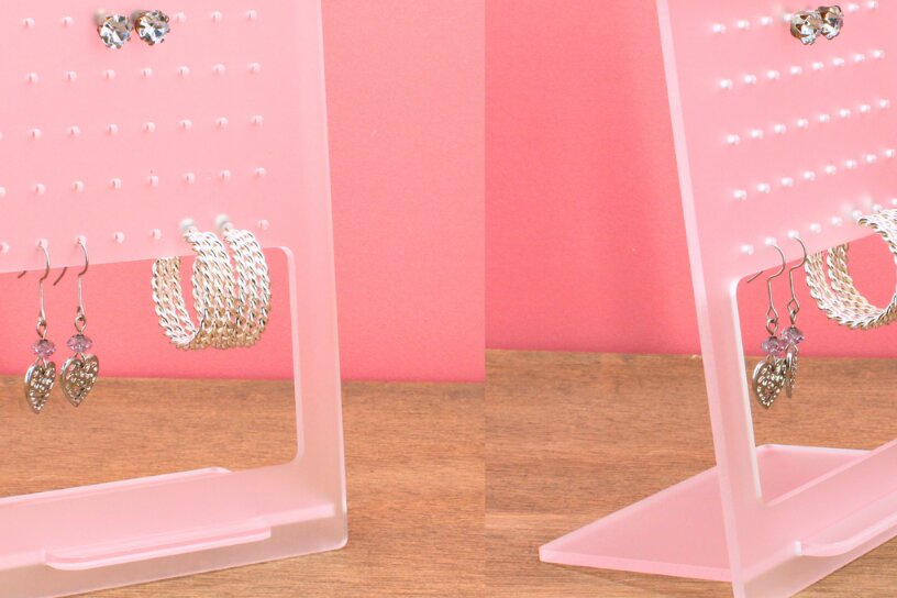 Intra απο ξύλο plywood 3mm-4mm πάχος - Βάση για σκουλαρίκι Αρχεία  Cut Laser Δίασταση 15x11 cm INTRAFABR-117142081