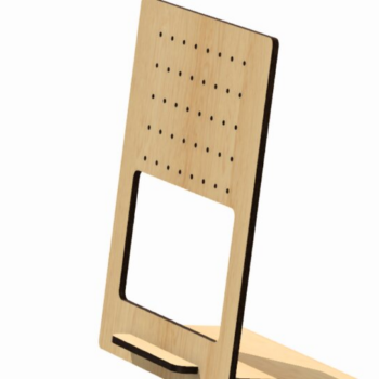 Intra απο ξύλο plywood 3mm-4mm πάχος - Βάση για σκουλαρίκι Αρχεία  Cut Laser Δίασταση 15x11 cm INTRAFABR-117142042 - Image 1