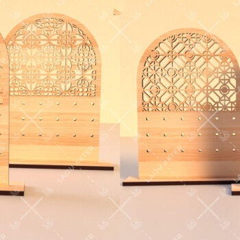 Intra απο ξύλο plywood 3mm-4mm πάχος - Σετ Σκουλαρίκια  Laser Cut 01 Δίασταση 3x3 cm INTRAFABR-117740479 - Image 1