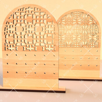 Intra απο ξύλο plywood 3mm-4mm πάχος - Σετ Σκουλαρίκια  Laser Cut 01 Δίασταση 3x3 cm INTRAFABR-117740479 - Image 3