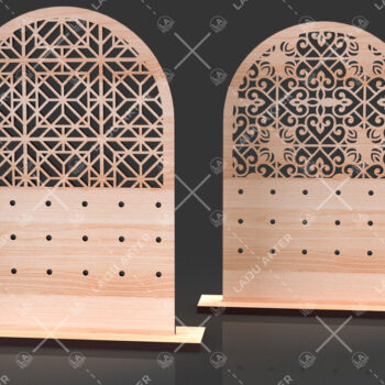 Intra απο ξύλο plywood 3mm-4mm πάχος - Σετ Σκουλαρίκια  Laser Cut 02 Δίασταση 3x3 cm INTRAFABR-117740504 - Image 2