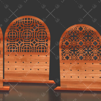 Intra απο ξύλο plywood 3mm-4mm πάχος - Σετ Σκουλαρίκια  Laser Cut 03 Δίασταση 3x3 cm INTRAFABR-117740527 - Image 1