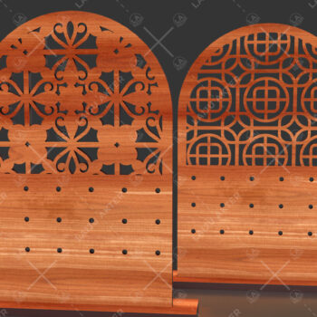 Intra απο ξύλο plywood 3mm-4mm πάχος - Σετ Σκουλαρίκια  Laser Cut 03 Δίασταση 3x3 cm INTRAFABR-117740527 - Image 3