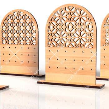 Intra απο ξύλο plywood 3mm-4mm πάχος - Σετ Σκουλαρίκια  Laser Cut 04 Δίασταση 3x3 cm INTRAFABR-117740573 - Image 1