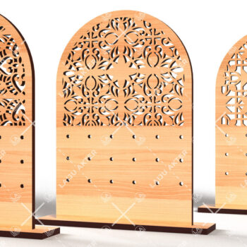 Intra απο ξύλο plywood 3mm-4mm πάχος - Σετ Σκουλαρίκια  Laser Cut 06 Δίασταση 3x3 cm INTRAFABR-117740621 - Image 1