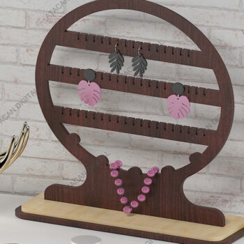 Intra απο ξύλο plywood 3mm-4mm πάχος - Σκουλαρίκια κοσμήματα με βάση στήριξης  Δίασταση 3x3 cm INTRAFABR-68566896 - Image 2