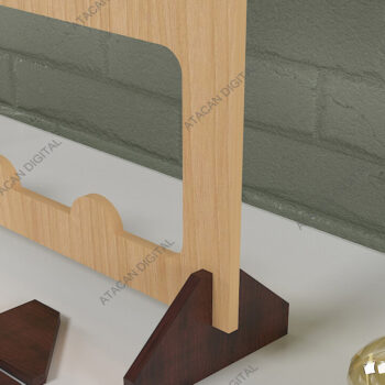 Intra απο ξύλο plywood 3mm-4mm πάχος - Σκουλαρίκια κοσμήματα με βάση στήριξης  Δίασταση 3x3 cm INTRAFABR-68566896 - Image 5