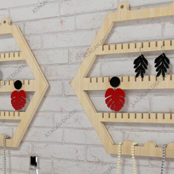 Intra απο ξύλο plywood 3mm-4mm πάχος - Σκουλαρίκια κοσμήματα με βάση στήριξης  Δίασταση 3x3 cm INTRAFABR-68566896 - Image 8