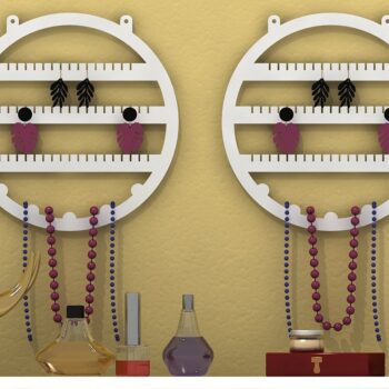 Intra απο ξύλο plywood 3mm-4mm πάχος - Στάση κοσμήματος για σκουλαρίκι Glowforge Cut File Δίασταση 3x3 cm INTRAFABR-39069846 - Image 1