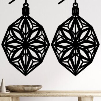 Intra απο ξύλο plywood 3mm-4mm πάχος - Σκουλαρίκι Laser Cut File, Σκουλαρίκι  Δίασταση 3x3 cm INTRAFABR-102577474 - Image 2