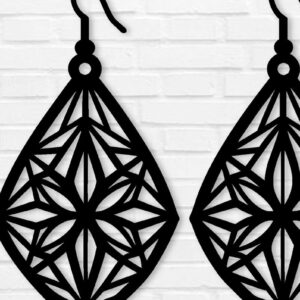 Intra απο ξύλο plywood 3mm-4mm πάχος - Σκουλαρίκι Laser Cut File, Σκουλαρίκι  Δίασταση 3x3 cm INTRAFABR-103052084