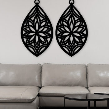 Intra απο ξύλο plywood 3mm-4mm πάχος - Σκουλαρίκι Laser Cut File, Σκουλαρίκι  Δίασταση 3x3 cm INTRAFABR-103052160 - Image 3