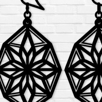 Intra απο ξύλο plywood 3mm-4mm πάχος - Σκουλαρίκι Laser Cut File, Σκουλαρίκι  Δίασταση 3x3 cm INTRAFABR-103253602 - Image 1